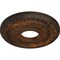 Ekena Millwork Nadia Ceiling Medallion (Fits Canopies up to 4 7/8"), Hnd-Painted Rust, 12 1/8"OD x 3 5/8"ID x 7/8"P CM12NARUS - alternate 6